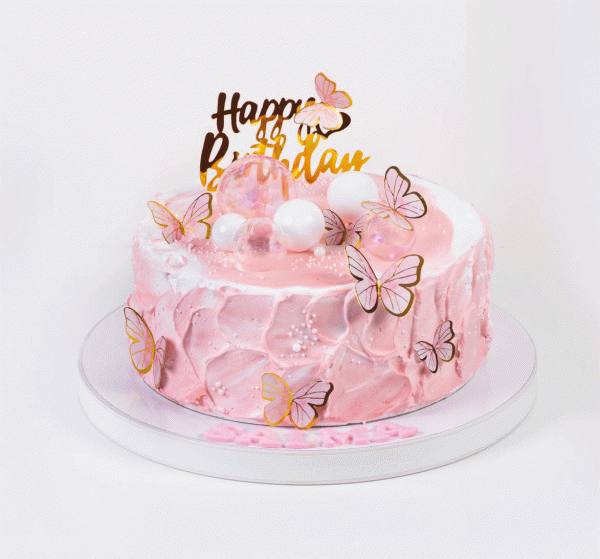 Butterfly Pink Cake